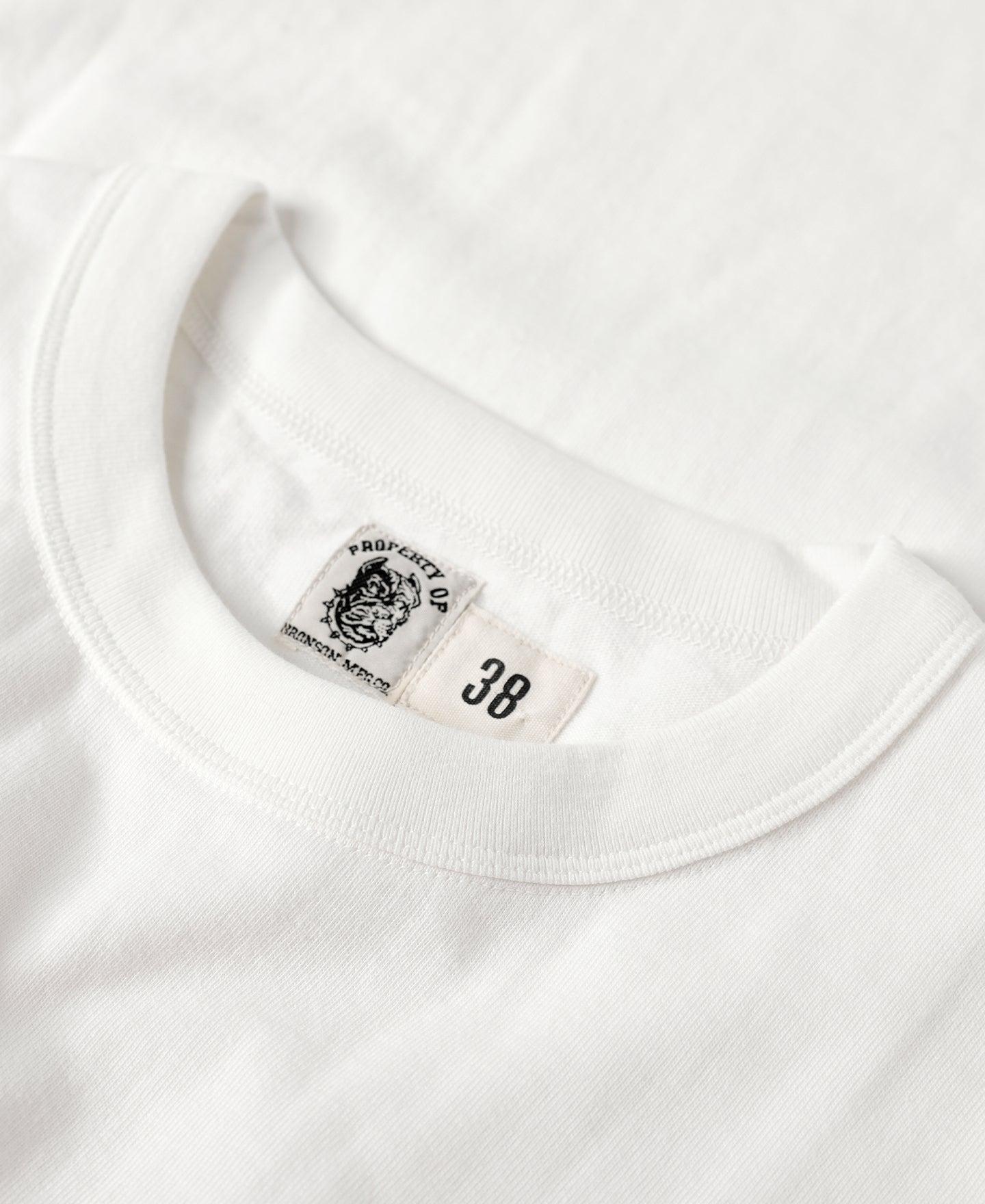 1930s Slanted Pocket Tubular T-Shirt - White Product Image