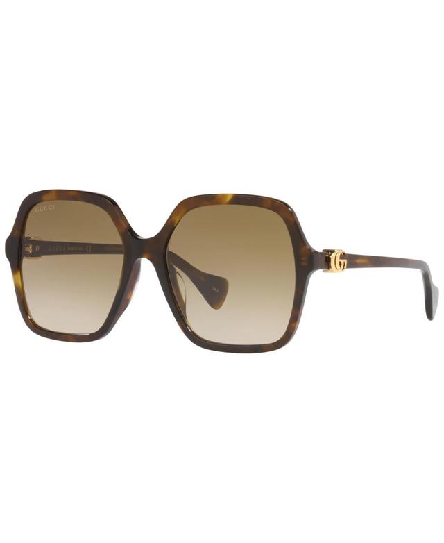 Gucci Womens Gg1072sa 56mm Rectangle Sunglasses Product Image