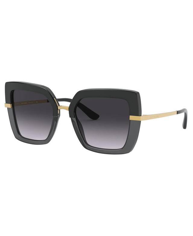 Womens 52MM Half-Striped Square Sunglasses Product Image