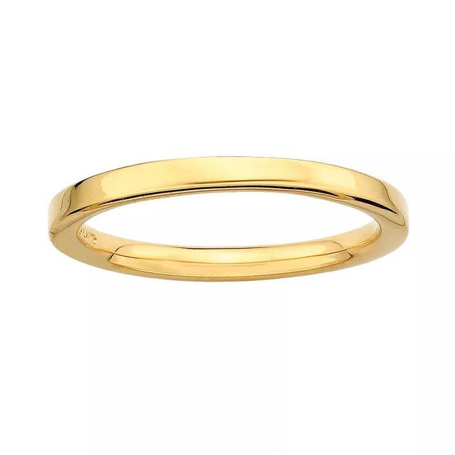 Stacks & Stones 18k Gold Over Silver Stack Ring, Womens Product Image