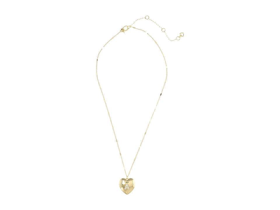 Kate Spade New York J Heart Locket (Clear Necklace Product Image