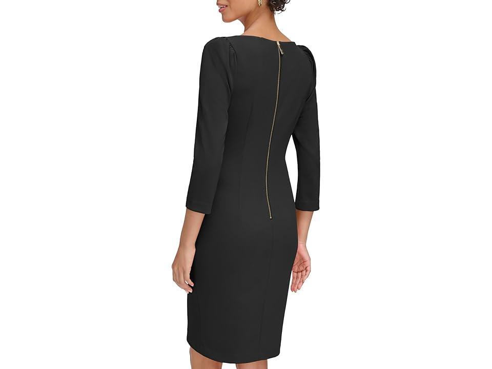 Calvin Klein Scuba Crepe Short Sheath Dress Women's Dress Product Image