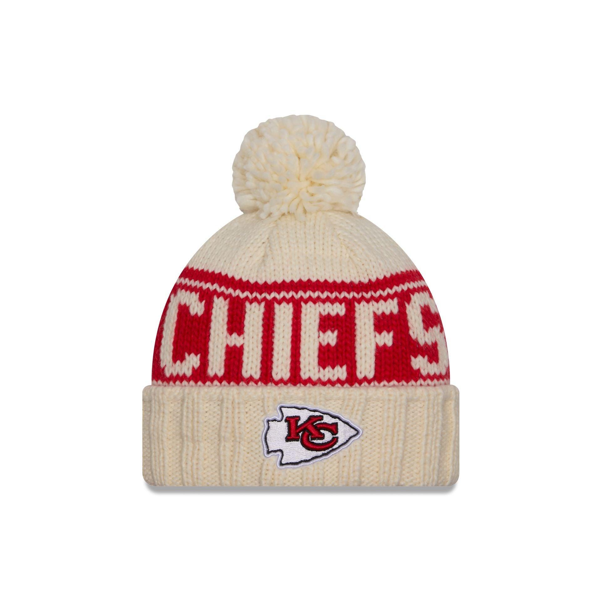 Kansas City Chiefs 2024 Cold Weather Chrome Pom Knit Hat Female Product Image