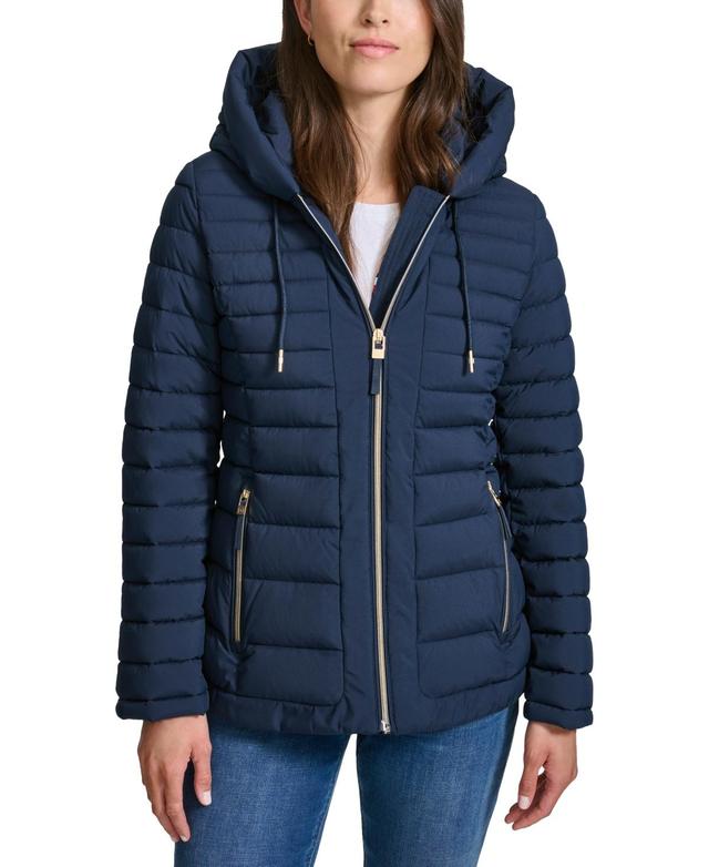 Tommy Hilfiger Womens Hooded Packable Puffer Coat Product Image