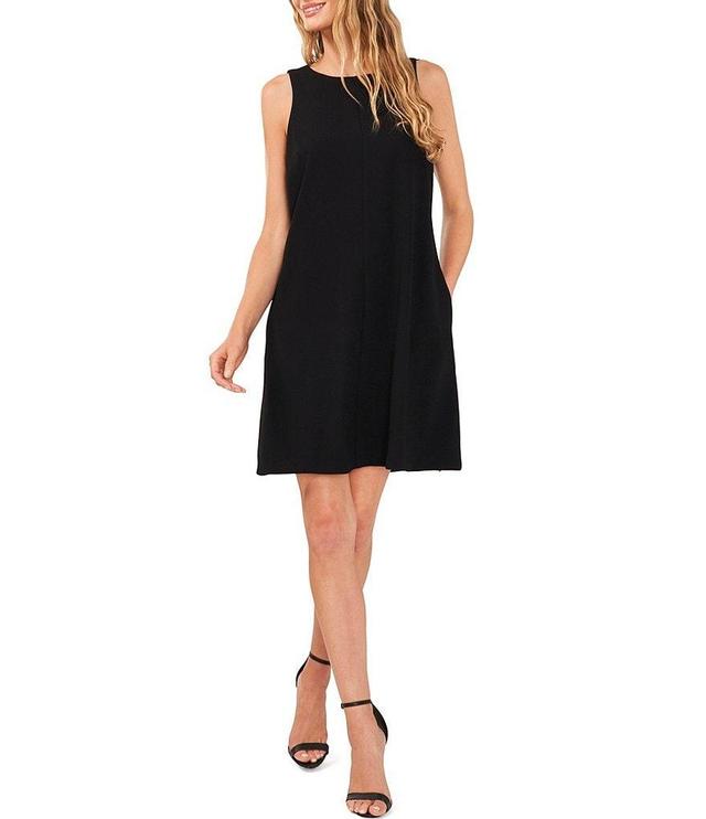 CeCe Moss Crepe Sleeveless Bow Back Dress Product Image