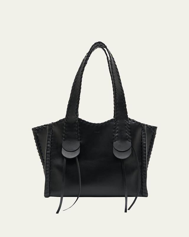 Womens Medium Mony Leather Tote Bag Product Image