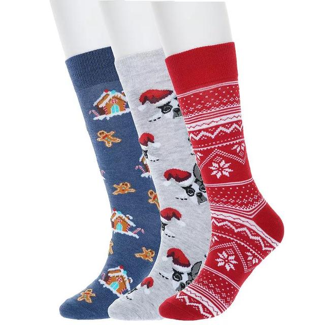 Mens 3-Pack Holiday Crew Socks Product Image