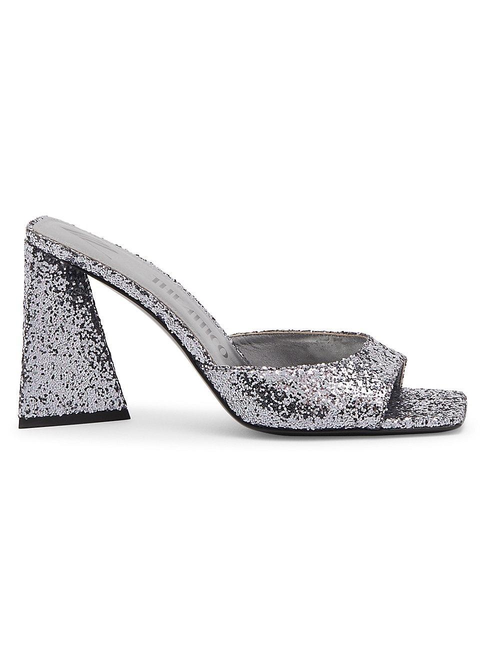 Womens Mini Devon 85MM Glitter Mules Product Image