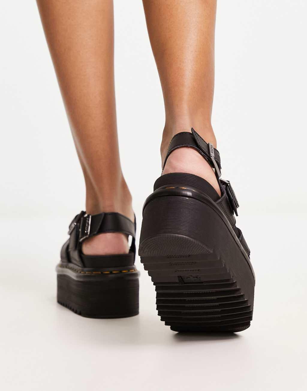 Dr Martens Voss ii quad sandals in black Product Image