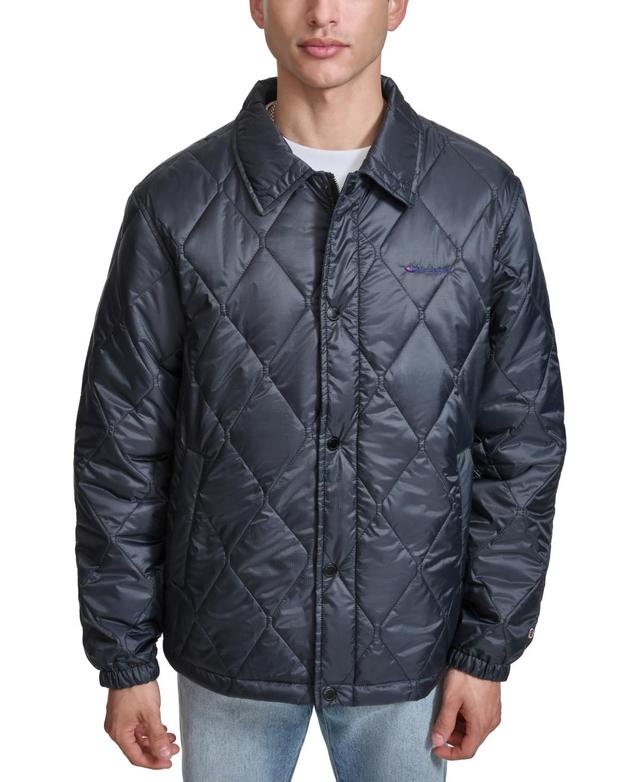 Champion Mens Diamond Quilted Coaches Jacket Product Image