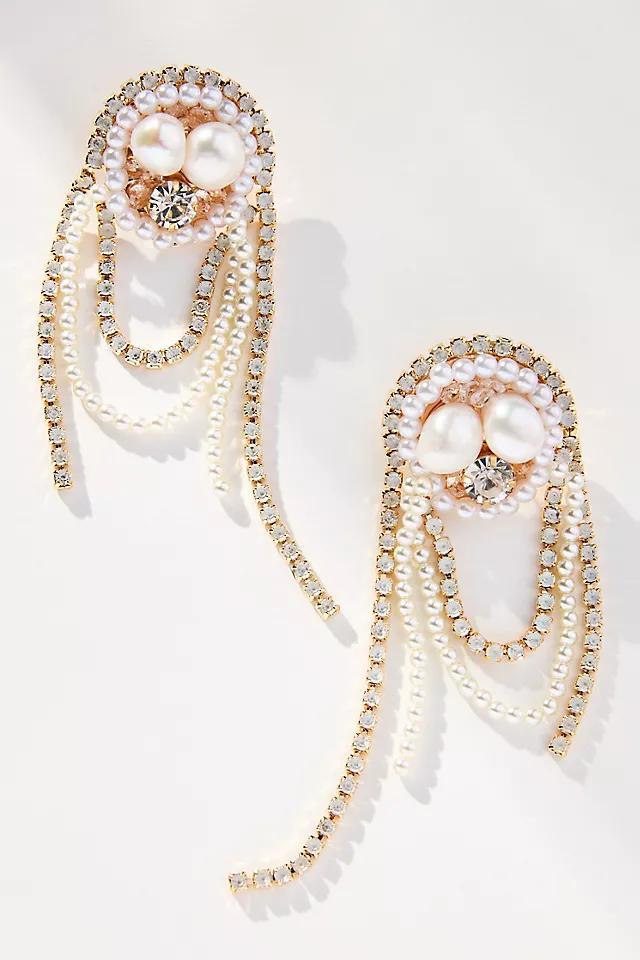 Sunset Beaded Looped Drop Earrings Product Image