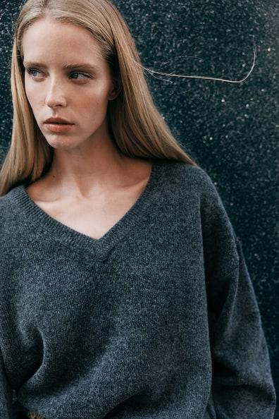 V-Neck Sweater Product Image