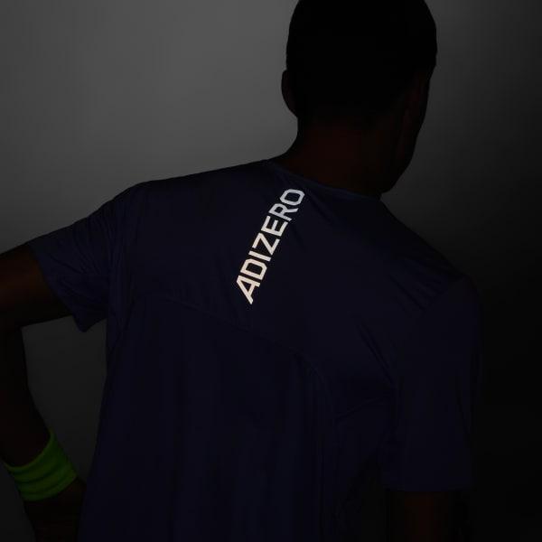 adidas Adizero Running Tee Blue Spark 2XL Mens Product Image