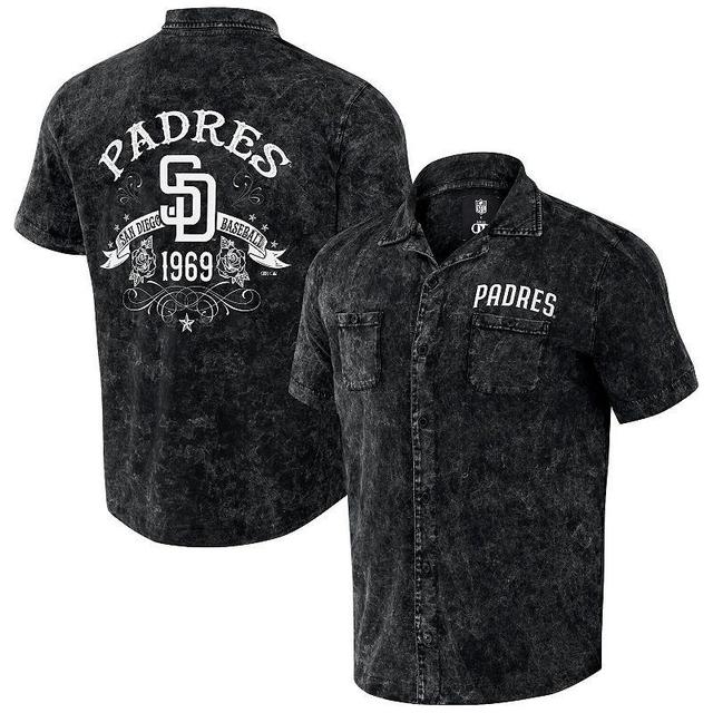 Mens Darius Rucker Collection by Fanatics San Diego Padres Denim Team Color Button-Up Shirt Product Image