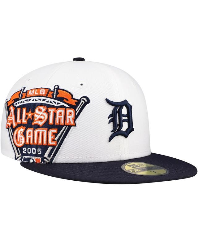 Mens New Era /Navy Detroit Tigers Major Sidepatch 59FIFTY Fitted Hat Product Image