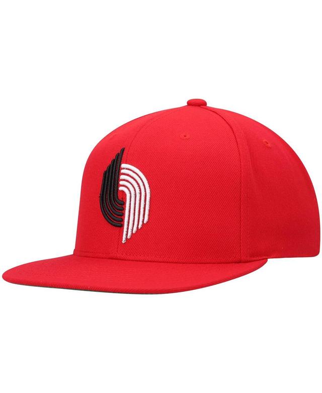 Mens Mitchell & Ness Portland Trail Blazers Hardwood Classics Team Ground 2.0 Snapback Hat Product Image