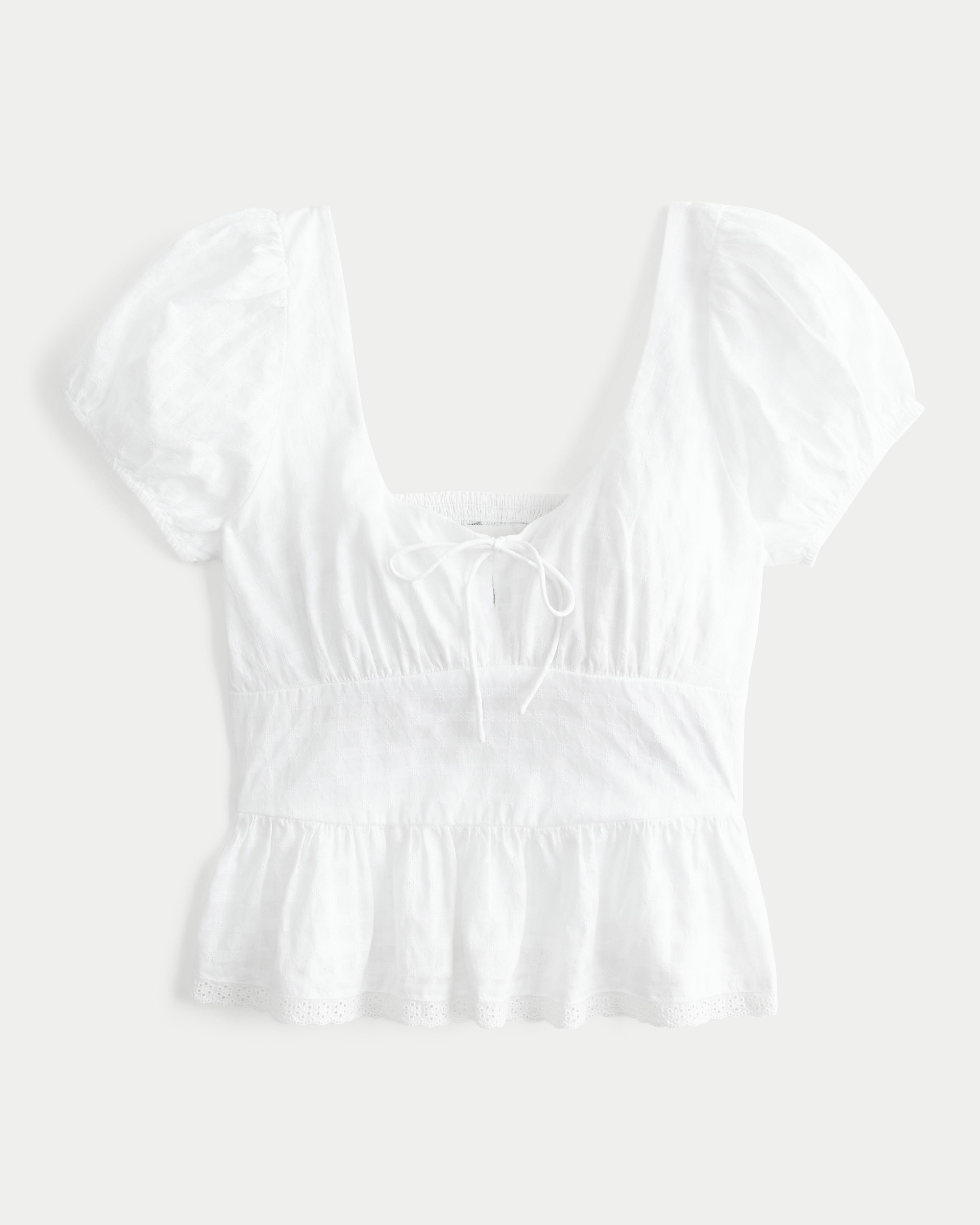 Voile Peplum Top Product Image