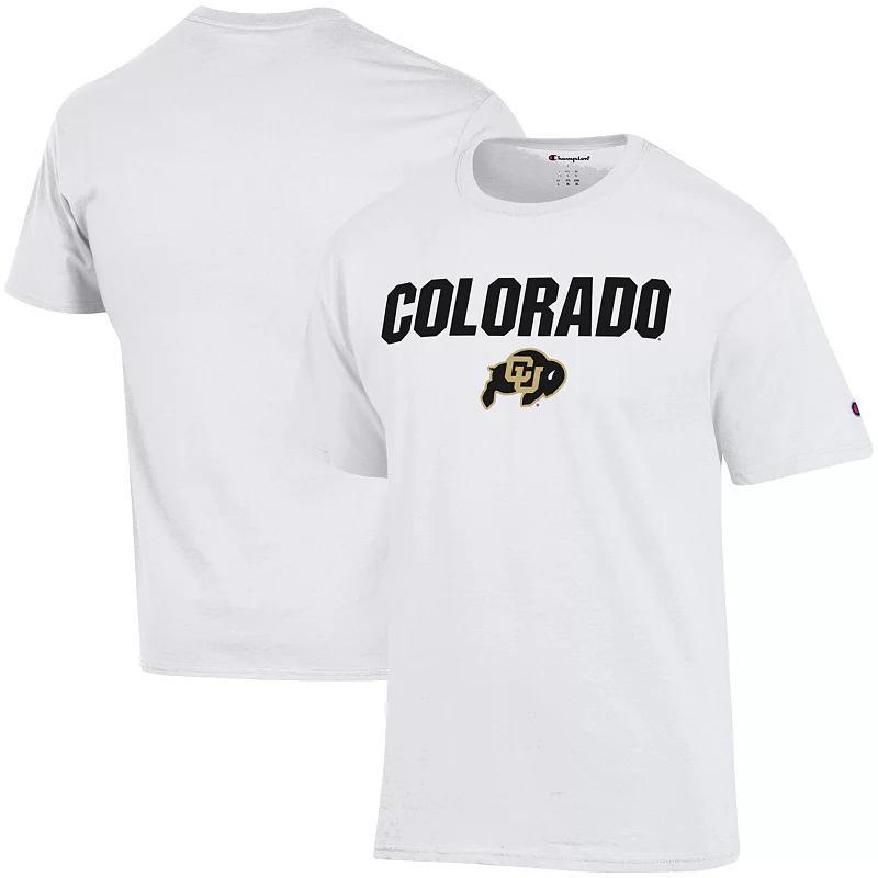 Mens Champion Colorado Buffaloes Straight Over Logo T-Shirt Product Image