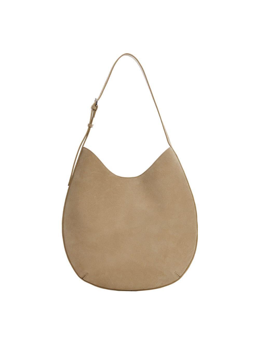 MANGO - Leather shoulder bag - One size - Women Product Image