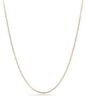 Womens Baby Box Chain Necklace in 18K Yellow Gold/1.7mm Product Image