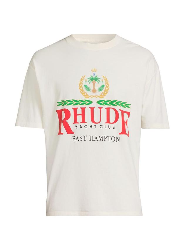 Mens East Hampton Crest Cotton T-Shirt Product Image