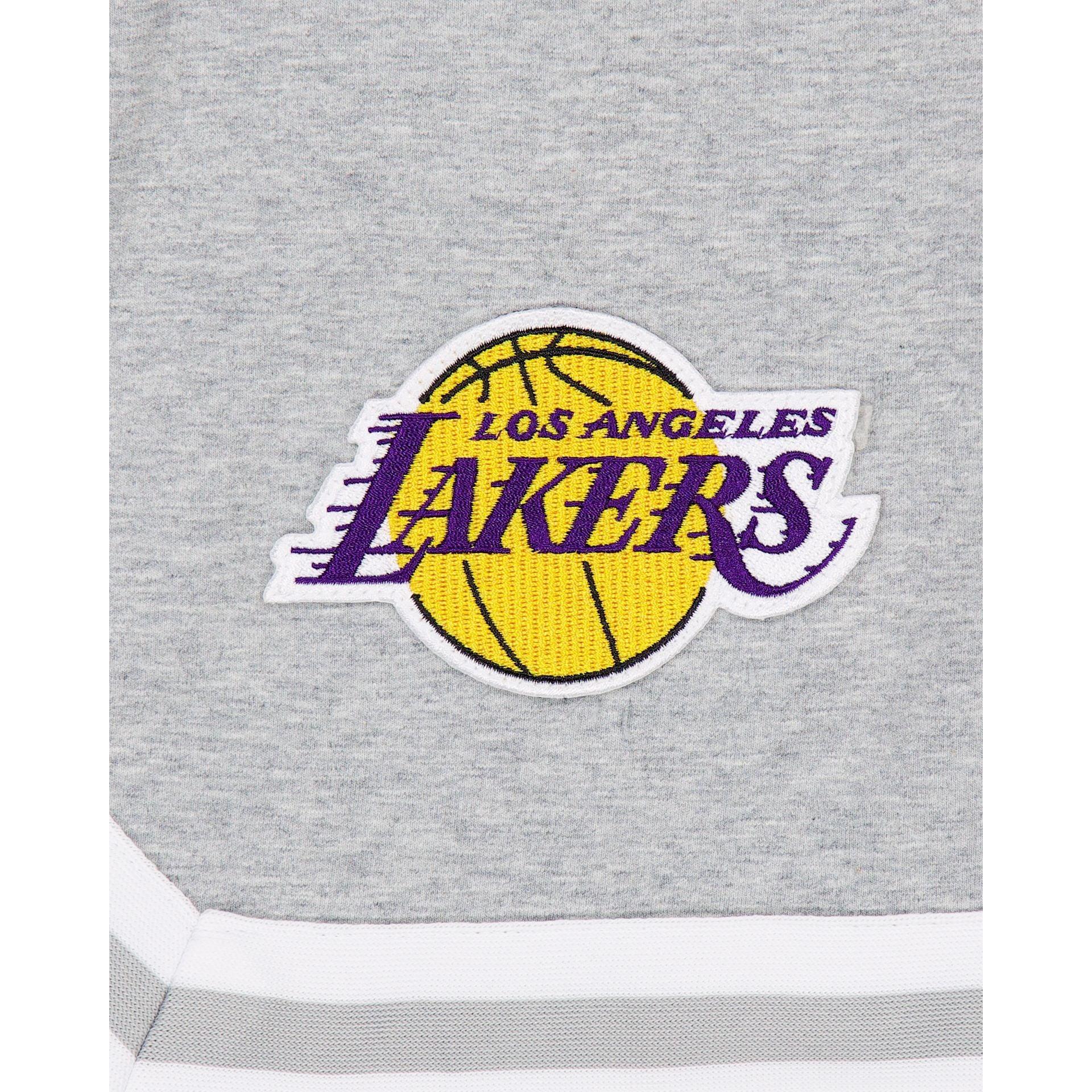 Los Angeles Lakers Gray Logo Select Shorts Male Product Image