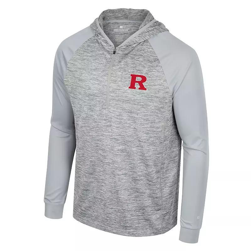 Mens Rutgers Scarlet Knights Cybernetic Quarter Zip Hooded Windshirt Product Image