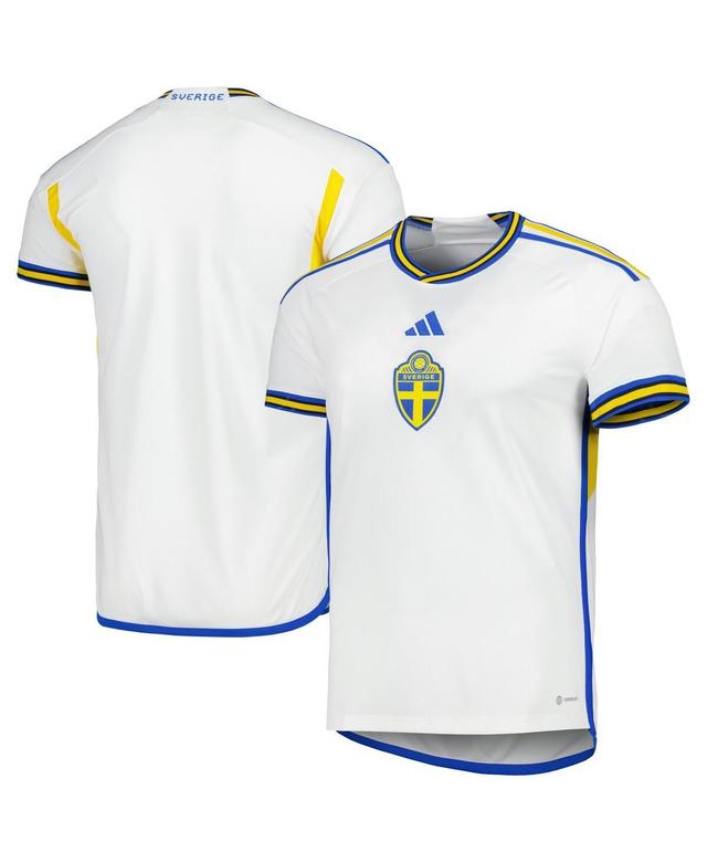 Mens adidas White Sweden National Team 2022/23 Away Replica Jersey - White Product Image