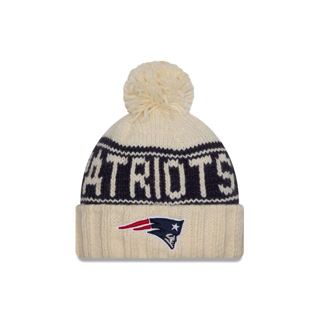 New England Patriots 2024 Cold Weather Chrome Pom Knit Hat Female Product Image