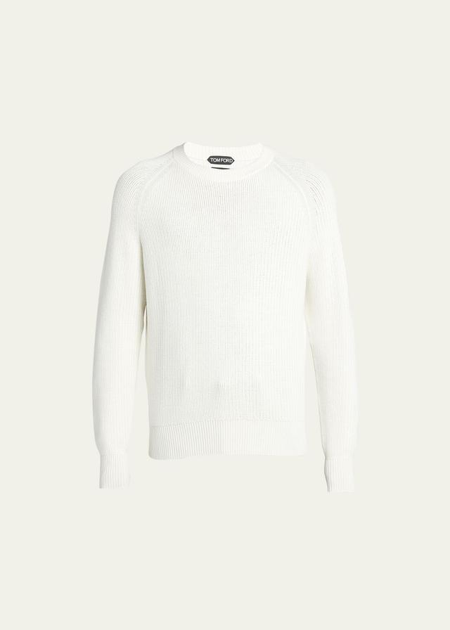 Mens Wool-Silk Crewneck Sweater Product Image