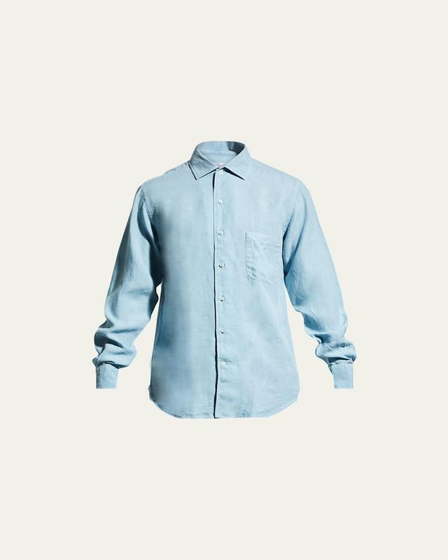 Mens Andre Dyed Linen Shirt Product Image