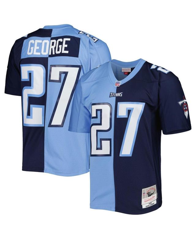 Mens Mitchell & Ness Eddie George /Light Blue Tennessee Titans 1999 Split Legacy Replica Jersey Product Image