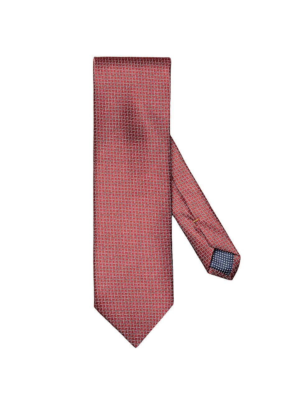 Mens Geometric Silk Tie Product Image