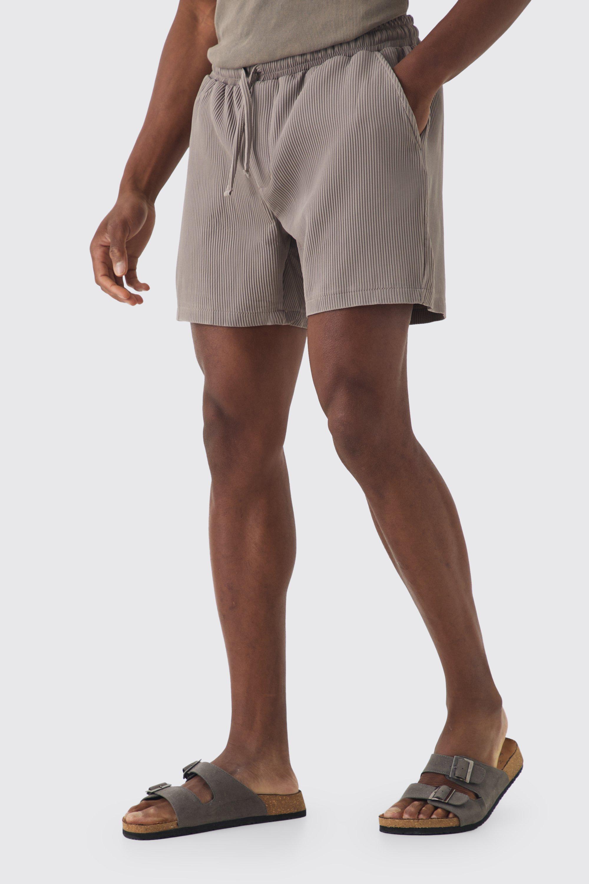 Elasticated Waist Pleated Drawcord Shorts | boohooMAN USA Product Image