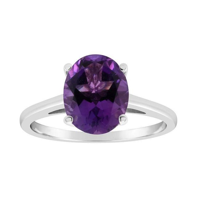 Alyson Layne Sterling Silver Amethyst Ring, Womens Product Image