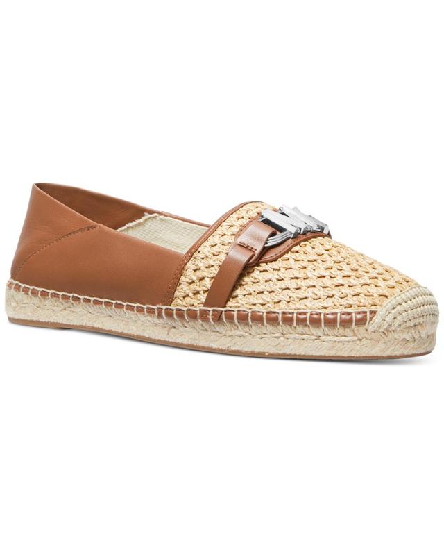 Michael Michael Kors Womens Ember Logo Espadrille Flats - Natural/ Product Image