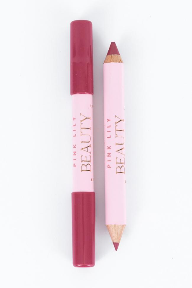 Pink Lily Beauty Double Bloom Dual Lipstick & Lip Liner - Pink Sorbet Product Image