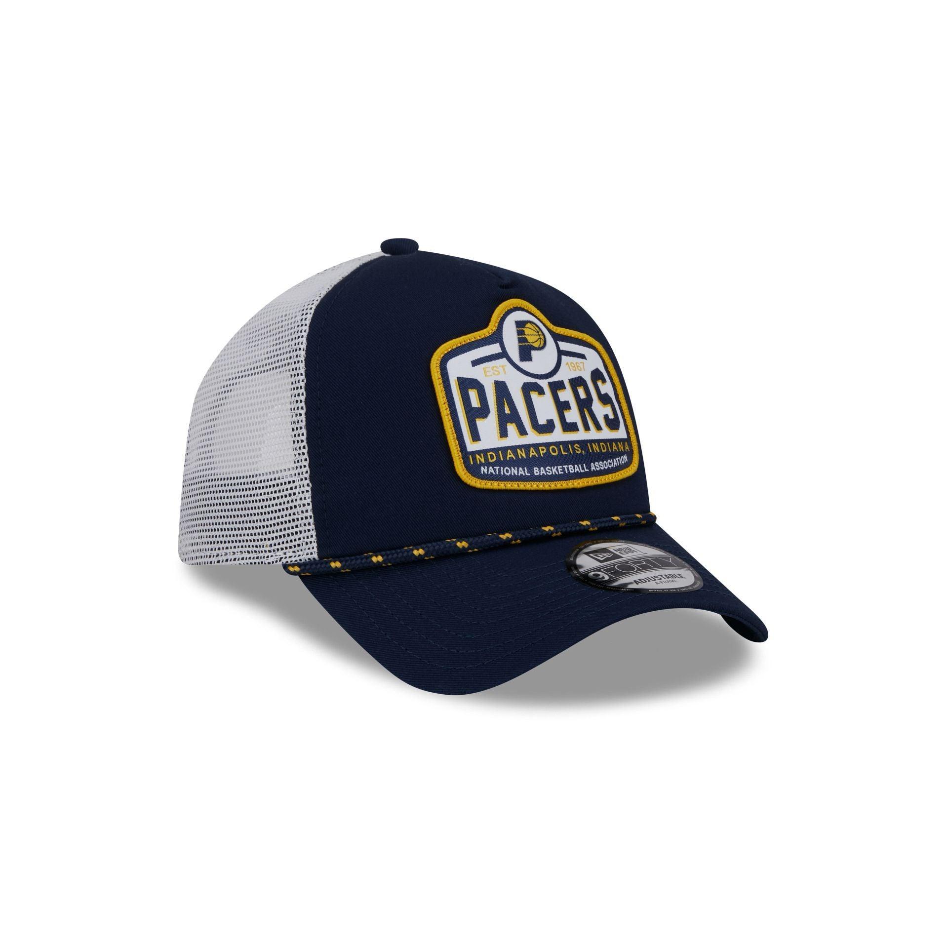 Indiana Pacers 2024 Rally Drive 9FORTY A-Frame Trucker Hat Male Product Image