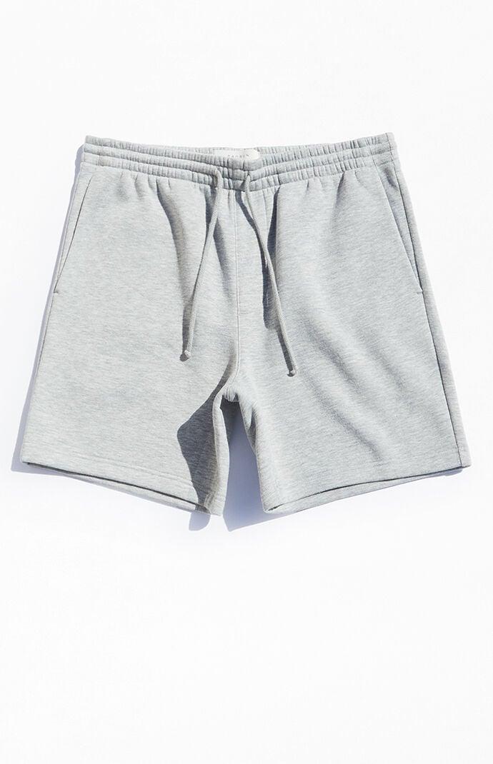 Mens Fleece Grey Sweat Shorts Product Image