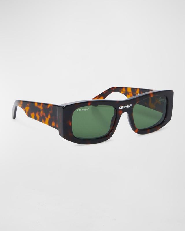 Mens Lucio Logo-Bridge Rectangle Sunglasses Product Image