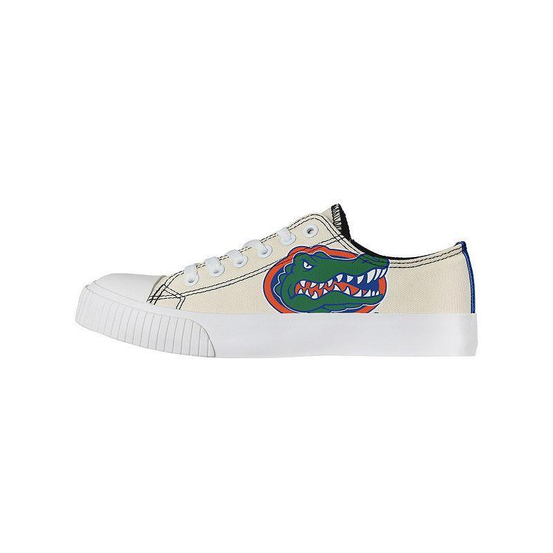 Womens FOCO Cream Wisconsin Badgers Low Top Canvas Shoes Product Image