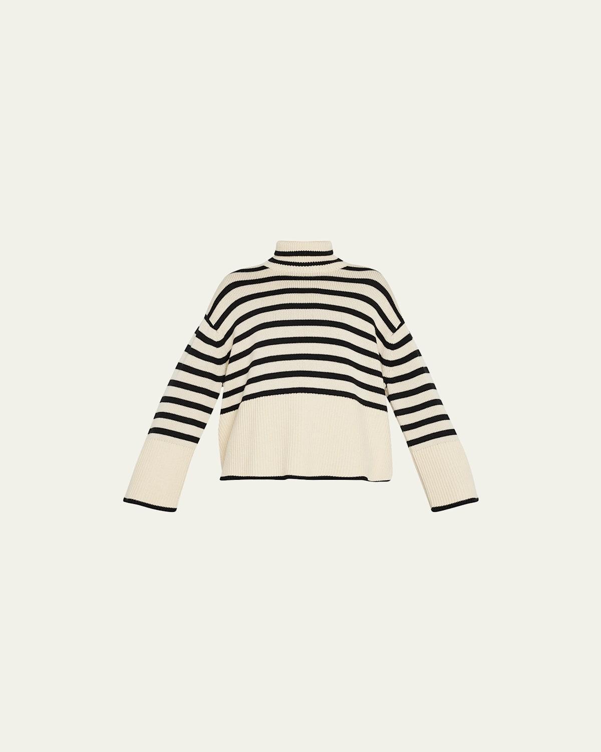 Signature Stripe Wool Turtleneck Product Image