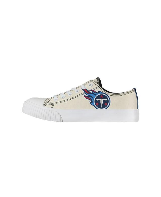 Womens FOCO Cream Tennessee Titans Low Top Canvas Shoes Product Image