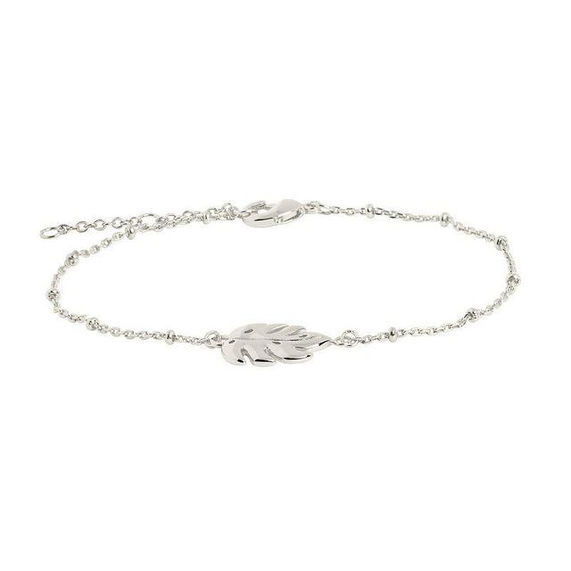 MC Collective Leaf Bracelet, Womens, Silver Tone Product Image