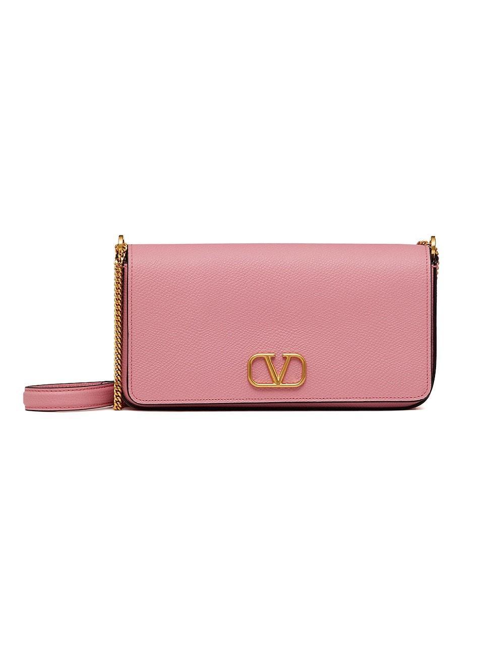 Valentino Garavani VLOGO Leather Crossbody Pouch Bag Product Image