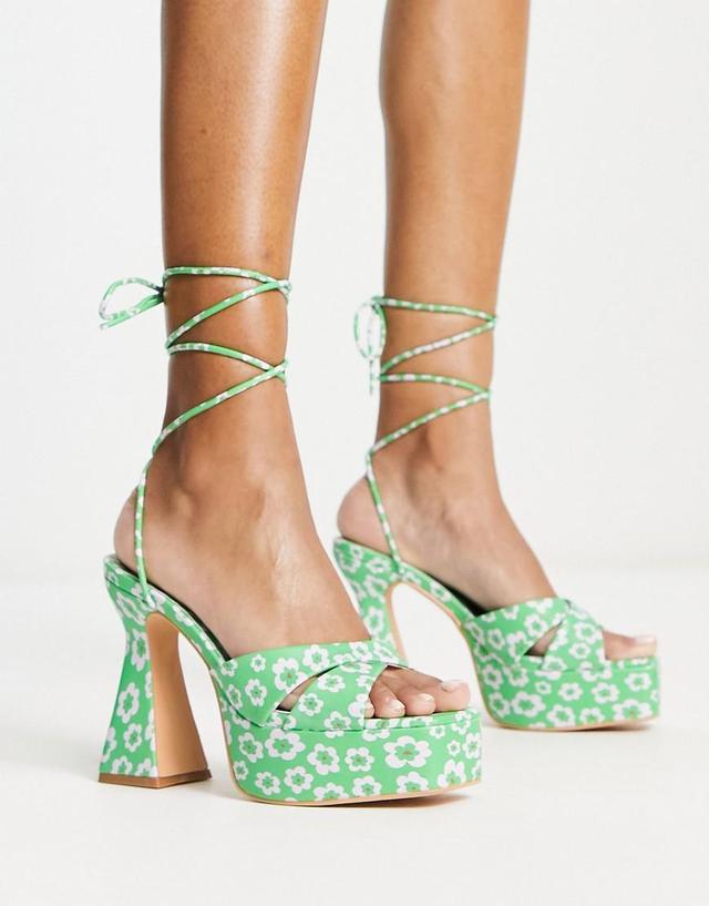 Daisy Street platform heeled sandals Product Image