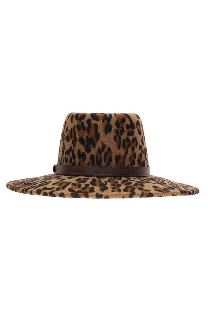 Leopard Vegan Fabric C.C Panama Hat Product Image