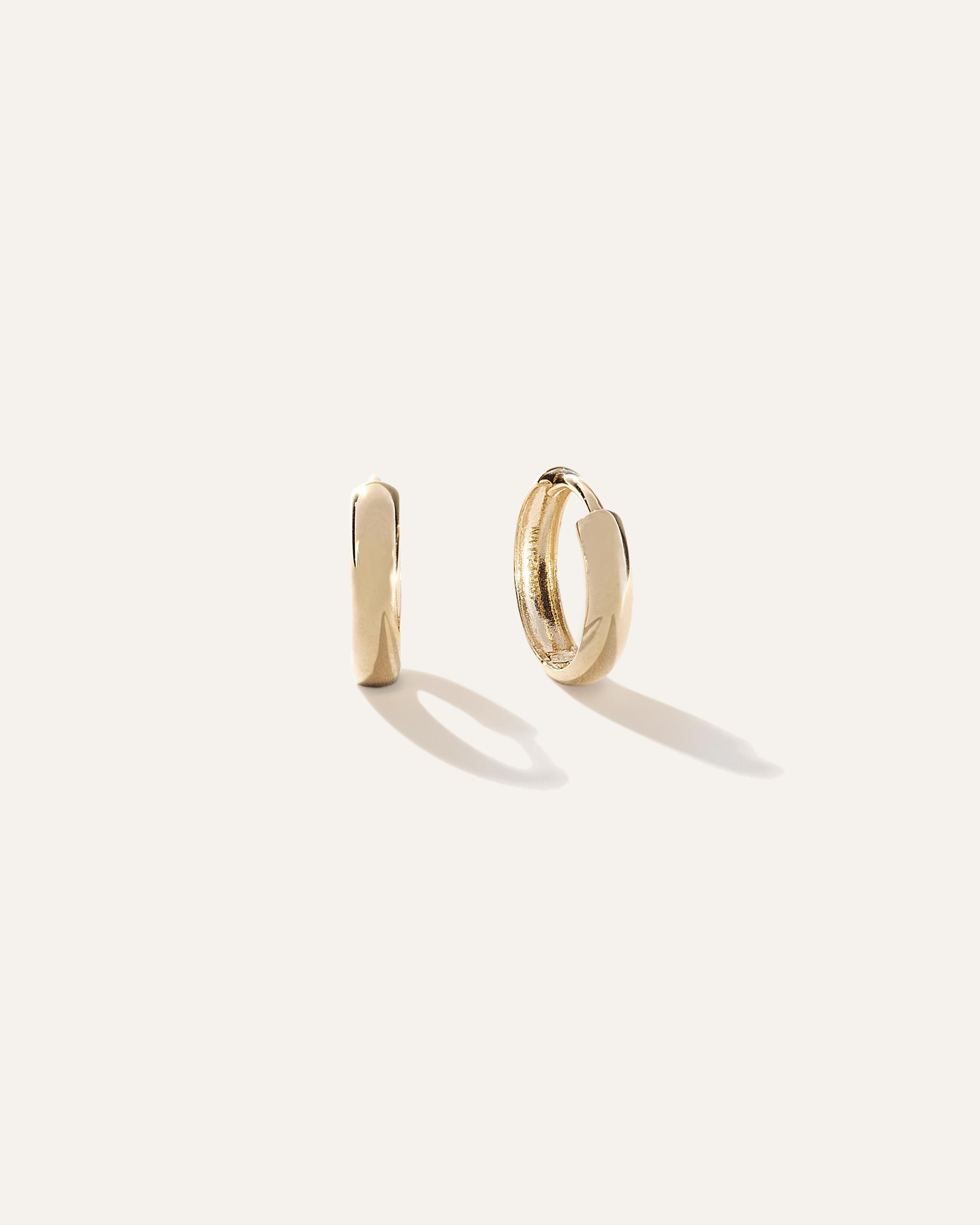 14K Gold 15mm Bold Hoops Product Image