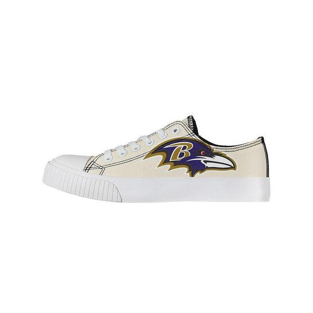 Womens FOCO Cream Baltimore Ravens Low Top Canvas Shoes Product Image