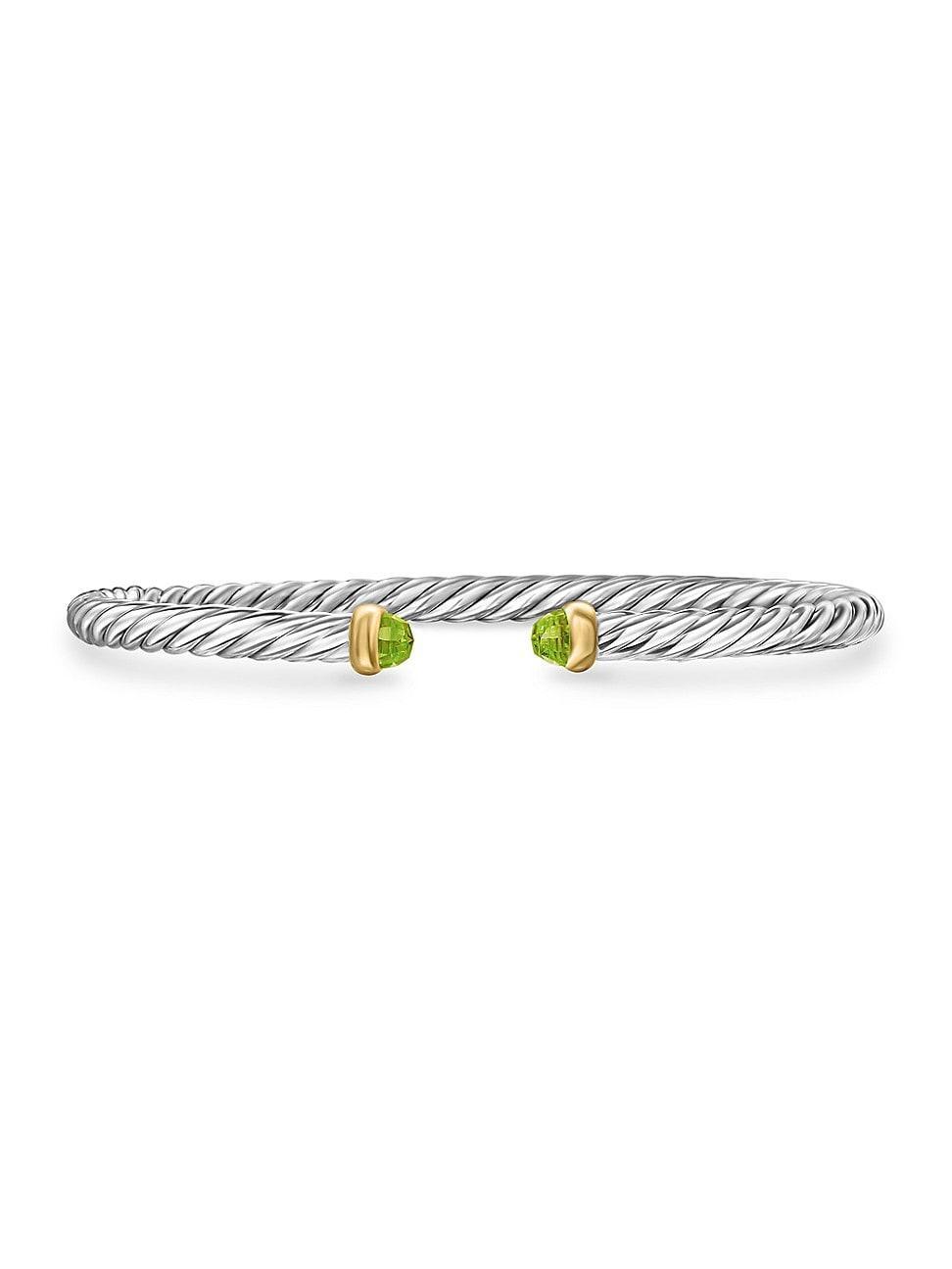 Womens Cable Flex Bracelet in Sterling Silver Product Image